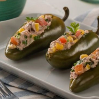 Chile relleno de atún